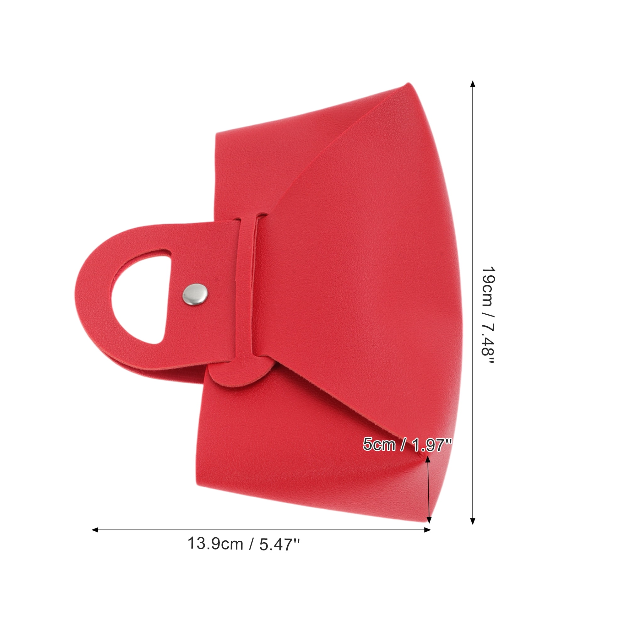 Unique Bargains Handheld Eyeglasses Bag Portable Eyeglasses Storage 1 Pc Red