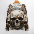 thumbnail image 2 of Gothic Skull Lover Neck Sweater, 2 of 6