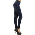 thumbnail image 3 of Jvini Women's Pull On Skinny Jeans Stretch Denim Jean Jeggings 29" Dark Indigo Wash, 3 of 5