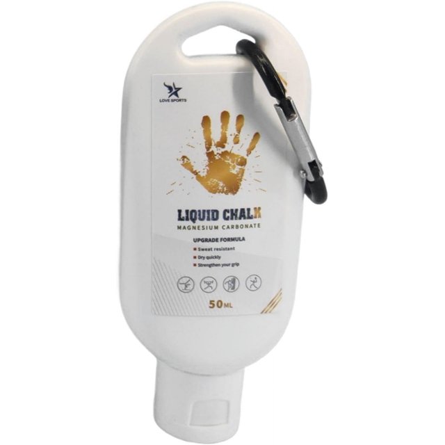 FYBTO Craie Liquide, Craie de Gym Sans Perte pour Musculation, Poudre de Craie de Gym Résistante à la Sueur, Craie d'Entraînement à l'Escalade, Craie de Levage Longue Durée pour Cross Training, Powerlifting (1 Pce/2 Pcs)-0719