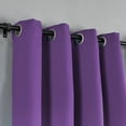 thumbnail image 4 of Home Soft Things Solid Blackout Curtains/Drapes Thermal Insulated Grommet Darkening Curtains, 2 Curtains and 2 Tiebacks Set - Imperial Purple - 54 x 96 inches, 4 of 7