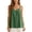Green, variant on XFeng Women V Neck Flowy Cami Tank Top, Textured Loose Spaghetti Strap Blouse