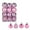 Pink, variant on Christmas Tree Baubles - 24pcs Hanging Ornaments, Small Size Xmas Decor Balls For Home Party, Festive Christmas Tree Decoration Accessories, 1.6in/4cm, Light Blue