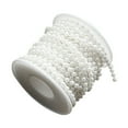 thumbnail image 2 of IMossad Mandala Crafts Faux White Pearl Beads Garland - 4mm 44 Yds White Pearl Strands Spool Pearl String Bead Roll Pearl Garland for Wedding Party Christmas Tree Decoration, 2 of 3