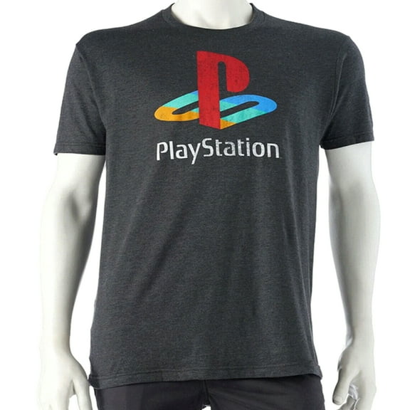 Playstation Men's T-Shirt Graphic Print Distressed Look Size Medium