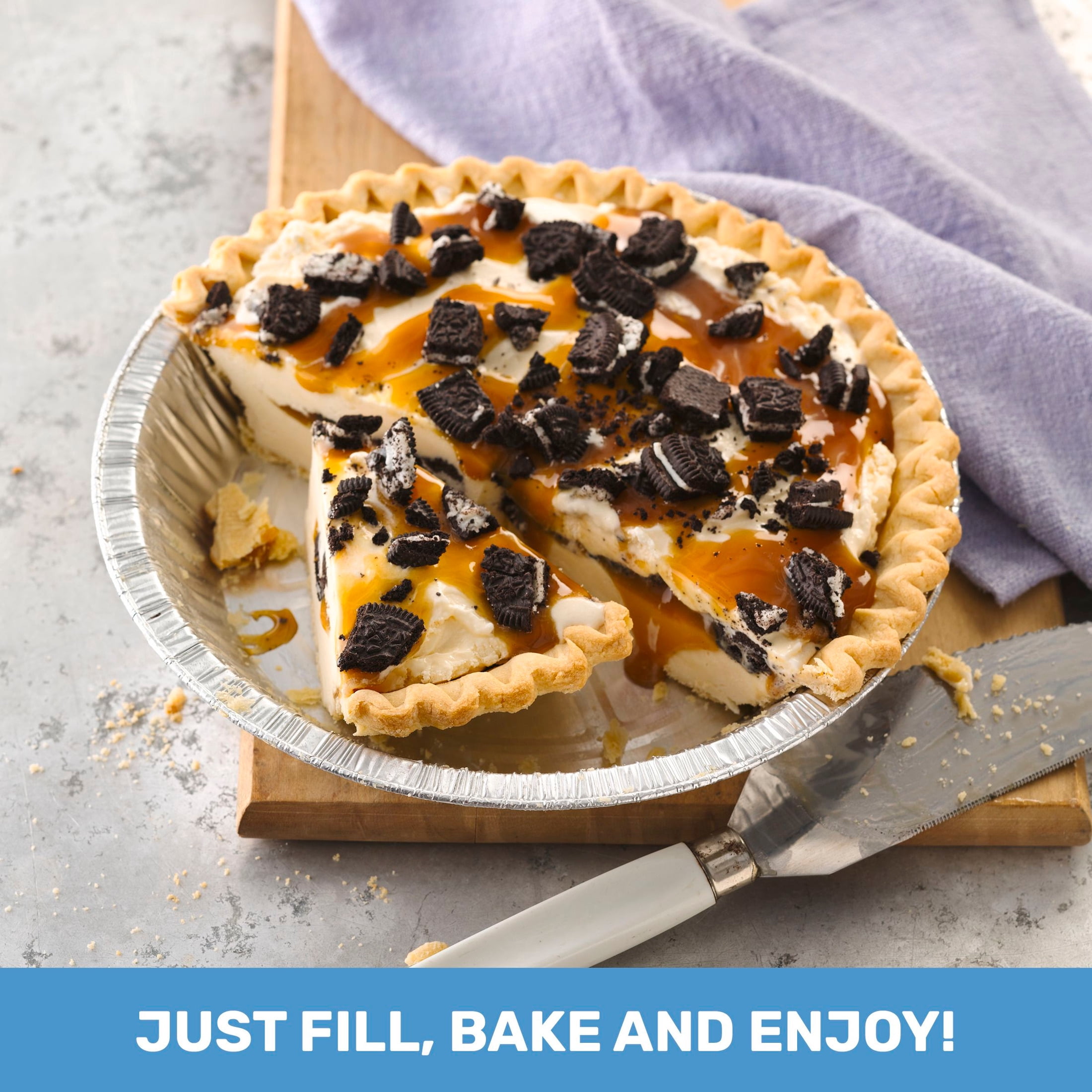 Pillsbury Frozen Pie Crust, Deep Dish, Two 9-Inch Pie Crusts and Pans, 2 Count, 12 oz