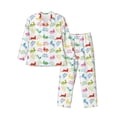 thumbnail image 1 of Balery Happy Easter Rabbit Pijama para Hombre de Dos Piezas con Manga Larga, Conjunto de Dormir y Descanso Suave con Bolsillos-Large, 1 of 7