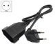 thumbnail image 2 of Europea 90 Degree Male Plug to Female Socket Power Extension Cable for PC Computer PDU(0.6M), 2 of 5