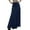 Blue, variant on RUTAYY Women 2025 Solid Color Sports Casual Commuting Loose Elastic Waist Skirt Flowy Swing Pleated Beach Skirts