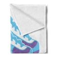 thumbnail image 2 of Stay Cool Soft Flannel Fleece Throw Blanket, Be Yourself Stay Cool Typography on Roller Skates 90s Theme, Cozy Plush for Indoor and Outdoor Use, 60" x 80", Sky Blue White, by Ambesonne, 2 of 5