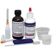 Polyvance 2504 PlastiFix Kit Clear Rigid Plastic Repair Kit with 8 Components
