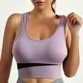 thumbnail image 4 of Entyinea Women's Seamless Sports Bra Non Padded Wireless Plus Size High Impact Sports Bra Grey XXL, 4 of 5
