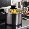 thumbnail image 5 of ACDANC Universal Lid for Pots,Pans and Skillets,6.5Inch /17Cm Clear Glass Pot Lid with Heat Resistant Silicone Handle, 5 of 7