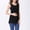 Black, variant on Naittoop Women's Maternity Tops Breastfeeding Tank Top Shirt Double Layer Soft Lounging Tops for Women