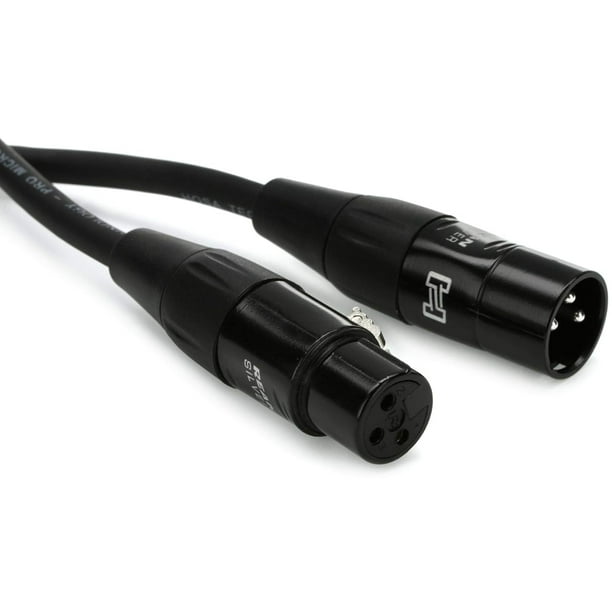 Cable de micrófono Hosa Hmic-003 REAN XLR3F a XLR3M 90 cm