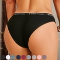 thumbnail image 4 of Bragas de algodón de M-XXL para mujer, ropa interior Sexy de tiro bajo con cinturón con letras, lencería íntima de talla grande, 2 unids/set, 4 of 5