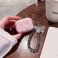 thumbnail image 2 of Cute Airpod pro Clear Case with Keychain,Cute Bling Glitter Butterfly Pattern Design Soft Silicone Smooth Shockproof Compatible with Airpods Pro Charging Case for Girls Women-Pink, 2 of 13