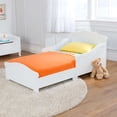thumbnail image 2 of KidKraft Nantucket Wooden Toddler Bed with Side Rails, White, 2 of 7