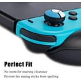 thumbnail image 2 of Joy Con Thumb Grip Set Joystick Cap Compatible with Nintendo Switch,Silicone Analog Stick Cap for Switch Lite Joy-Con Controller – Red+Blue,2 Pairs, 2 of 6