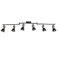thumbnail image 1 of CRAFTRONOS 6 Light Foldable Track Lighting Kit,Matt Black Brass Finish Adjustable with Moden Ceiling Flush Mount Spotlight for Kitchen,Dining,Living, 1 of 8