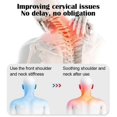 thumbnail image 4 of Electric Massager Cervical Pillow Hot Compress Vibration Massage Neck Traction Relax Sleeping Memory Foam, 4 of 5