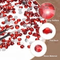 thumbnail image 3 of 5000Pack Flatback Rhinestones Resin, SS12 3mm Round Shine Gems, Bright Red, 3 of 6