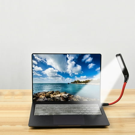 

Home Kitchen Lighting Ceiling Desk Lamp USB Reading And Flexible Gooseneck Three-color Light Source And Stepless Dimming For Power Bank Laptop Notebook Reading Computer Lamp With Gesture Sensing Red