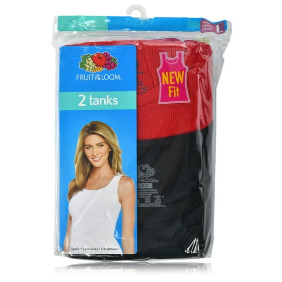 fruit of the loom women's ribbed tank tops