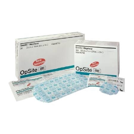 OpSite Post Op Transparent Film Dressing with Pad  Rectangle, 3-3/4 X 3-3/8 Inch, 3 Tab Delivery, Box of (Best Pads For Post Delivery)