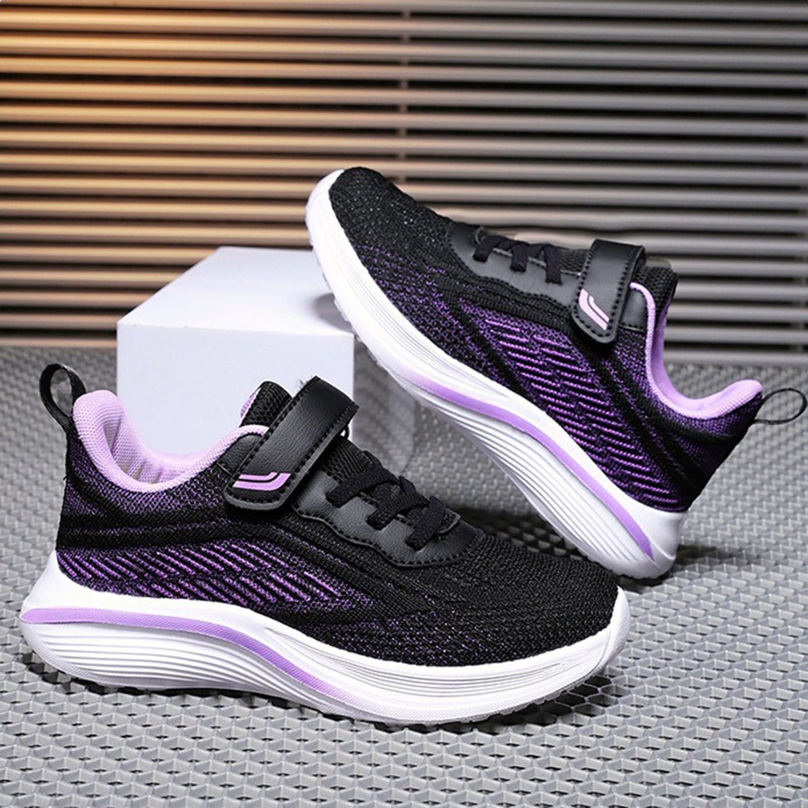 Quealent Boys Girls Sneakers Kids Shoes Unisex Lightweight Breathable Athletic Running Tennis Fitness Shoes for Toddler/Little Kid/Big Kid (Black,4)
