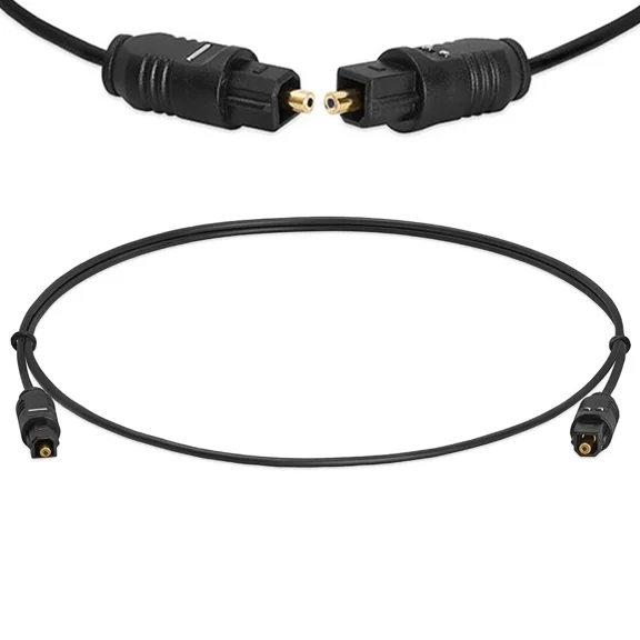 3Ft Toslink Fiber Optic Optical Digital Audio Cable Spdif Sound Bar Cord Gold