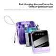thumbnail image 5 of Meggemo 10000mAh Mini Power Bank with 4 Built in Cables Slim Lightweight Portable Charger Purple Color Universal Compatibility for Smartphones Reliable Fast Charging Solution, 5 of 8