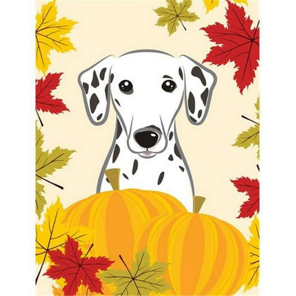 Caroline's Treasures BB2016GF Dalmatian Thanksgiving Flag Garden Size , Small, multicolor
