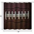 thumbnail image 6 of American Football Shower Curtain Set for Bathroom Decor Bath Curtains with Rugs, Sports Theme with Water Flame Splashing Thunder Lightning Bath Curtains Bathroom Set, 72x72 inch, 6 of 6