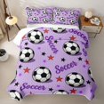 thumbnail image 2 of Erosebridal Girls Sport Soccer Quilt Full,Ball Gamer Full Bedspread Sets Teens, 2 of 7
