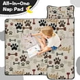 thumbnail image 4 of Paw Prints and Bones Toddler Nap Mats for Kids Preschool,Sleeping Mat Bag or Kids,Toddler Sleeping Bag,Toddler Nap Mat or Daycare, 4 of 6