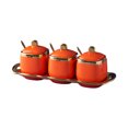 thumbnail image 1 of Wosthever Práctico juego de tarros de especias para acceder fácilmente y agarrar los tarros de almacenamiento de condimentos favoritos. Organizadores de utensilios de cocina naranja, 1 of 6