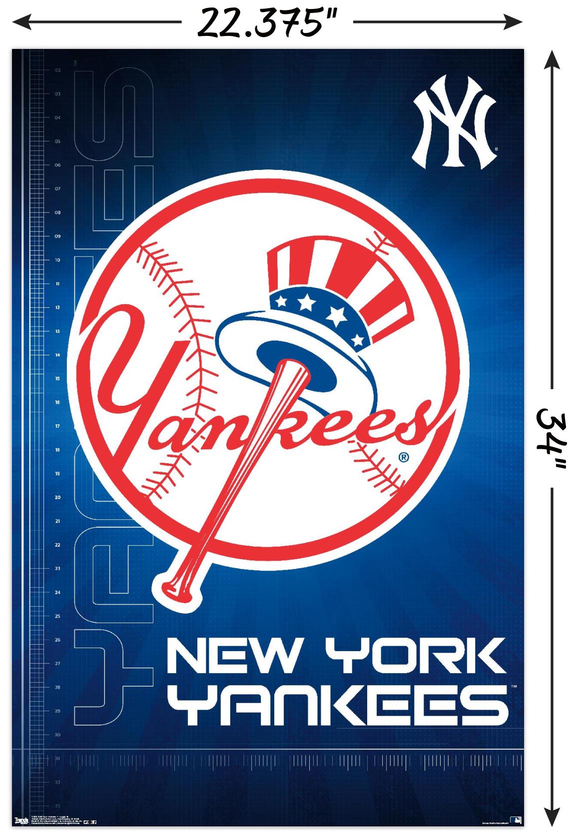MLB New York Yankees - Logo 16 Wall Poster, 22.375" x 34"