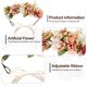 thumbnail image 4 of Corona de flores de boda para niñas, diadema Floral, tocado de corona, guirnalda de mujer con cinta ajustable, 4 of 5