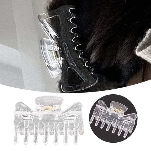 6pcs Long Clear Mini Hairpin Hair Clip Clamp Barrette DIY Accessories for Women and Girls