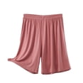 thumbnail image 5 of Akafmk Women's V Neck Pajama Set Short Sleeve T-Shirt with Wide Leg Shorts Loungewear Set, 2-Piece, Sizes XXXXXL, 5 of 5