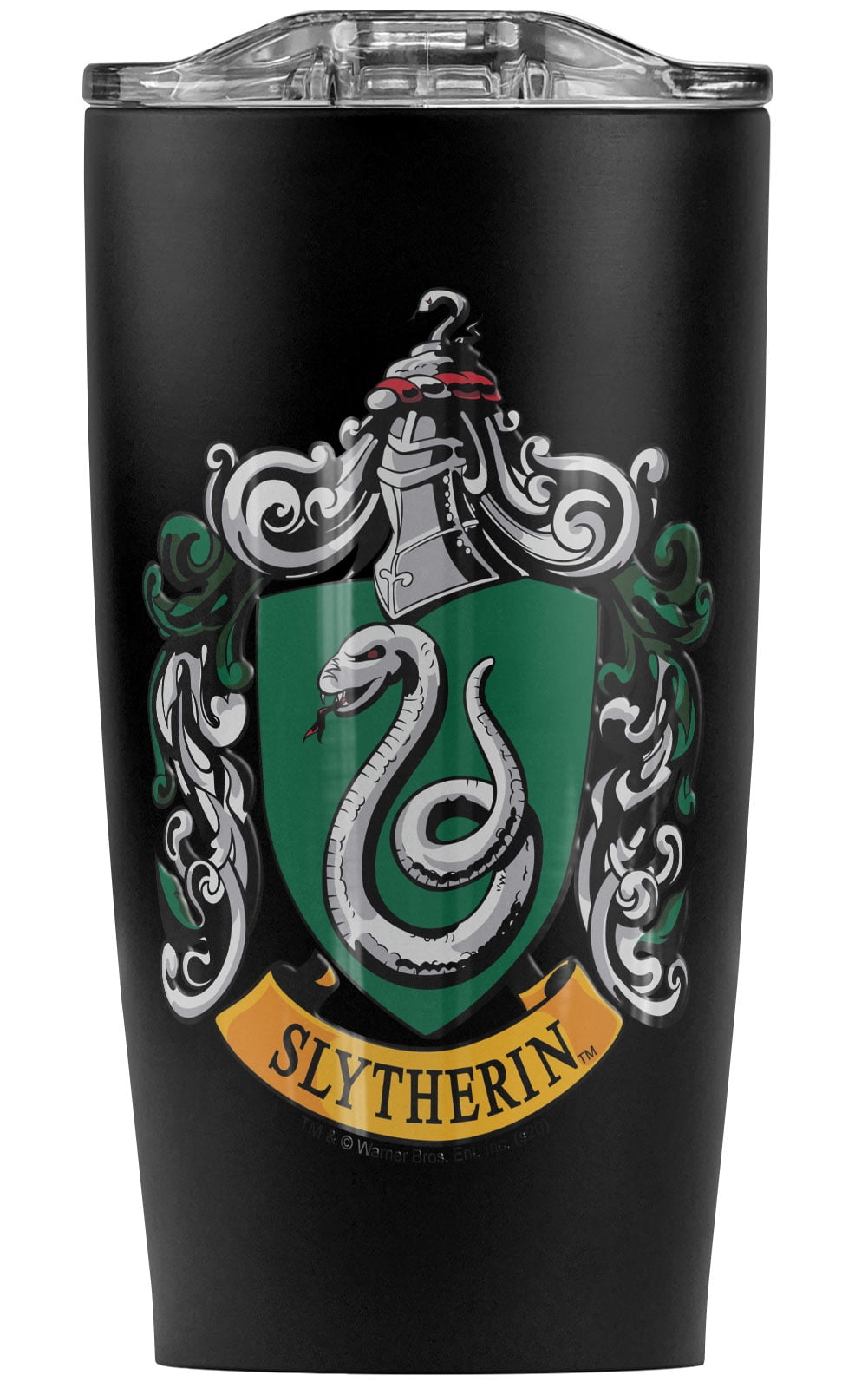 OFFICIAL HARRY POTTER HOGWARTS CREST STAINLESS STEEL TRAVEL COFFEE MUG CUP 