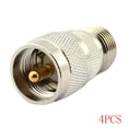 thumbnail image 1 of Adaptador N-UHF de 1/2/4/6 uds, conector hembra y macho N Jack a conector UHF, convertidor coaxial RF recto, conector recto Jumpingount TX1036-03, 1 of 2