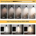 thumbnail image 5 of 2Pcs E27 Rechargeable Light Bulb 3 Color Temperatures Table Lamp with Remote Timer, 5 of 5