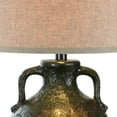 thumbnail image 3 of Sila 31 Inch Table Lamp - Pitcher Base - Textured Black - Handles - Drum Shade, 3 of 5