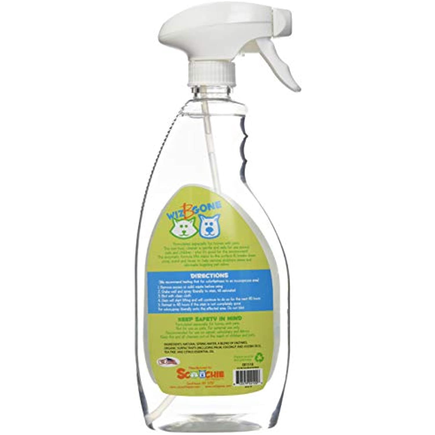 22 Ounce Wiz B Gone Stain and Odor Remover For Carpet and Upholstery