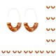 thumbnail image 1 of Pendientes Sonducket en forma de U con estampado de leopardo acrílico, 1 of 6