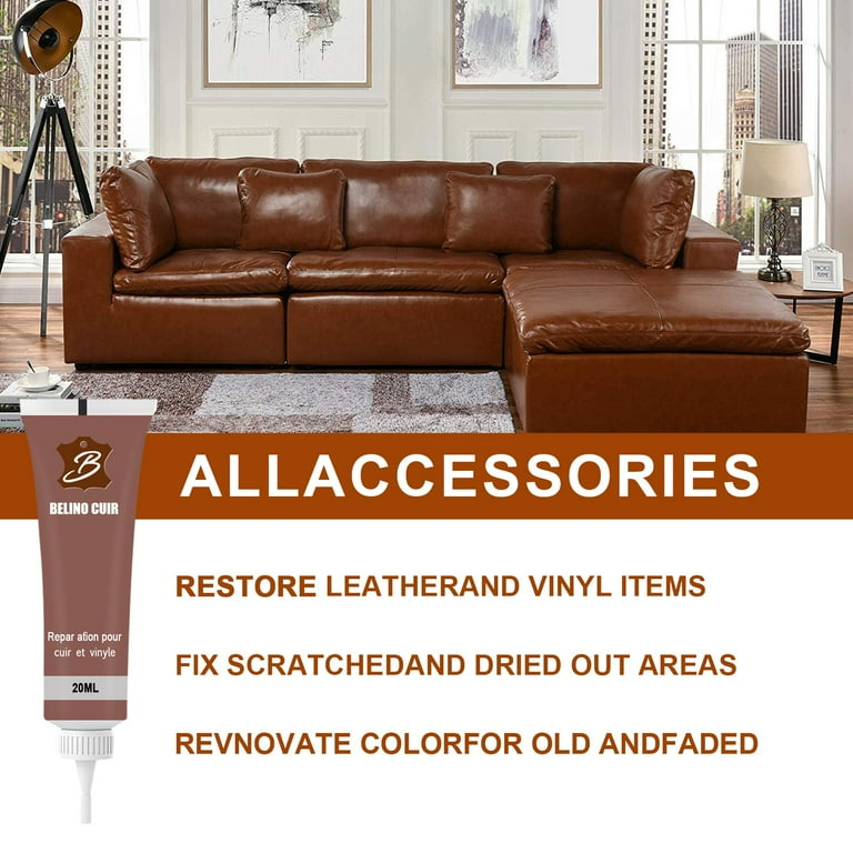 JPLZi Leather And Vinyl Repair Kit - Furniture Couch Car Seats Sofa Jacket  