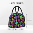 thumbnail image 2 of Rateoe Bright Mushrooms Pattern Lunch Bag Women, Lunch Box, Lunch Bag, Small Leakproof Lunch Tote Large Capacity Reusable Insulated Cooler Lunch Container, 2 of 6
