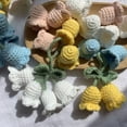 thumbnail image 2 of CNKOO Keychain Keychain Hand Woven Flower Delicate Workmanship Bohemian Decorate Ornament Attractive Handmade Flower Knitted Key Ring Bag Accessory, 2 of 6